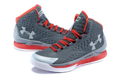 Mens Under Armour Curry One Grey Red White Germany